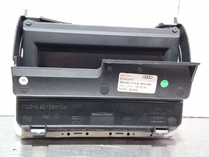 Recambio de pantalla multifuncion para audi a1 (8x1, 8xk) 2.0 tdi referencia OEM IAM 8X0857273B  
