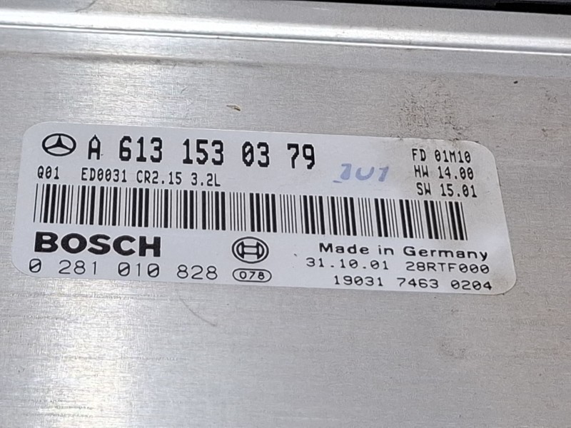 Recambio de centralita motor para mercedes-benz clase e (w210) e 320 cdi (210.026) referencia OEM IAM A6131530379 / 0281010828  