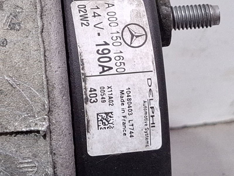 Recambio de alternador para mercedes-benz clase e (w210) e 320 cdi (210.026) referencia OEM IAM A0001501650  