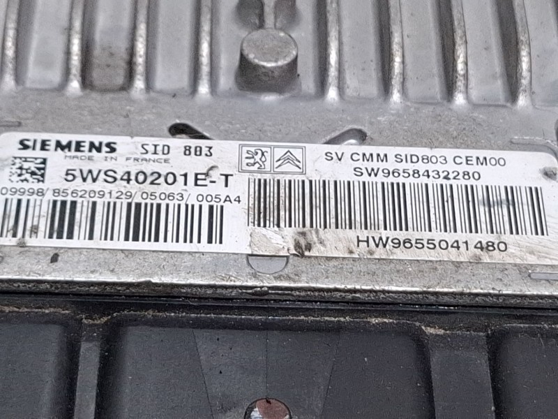 Recambio de centralita motor para peugeot 407 referencia OEM IAM 5WS40201E-T / SW9658432280  