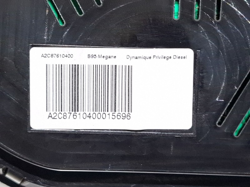 Recambio de cuenta kilometros para renault megane iii hatchback (bz0/1_, b3_) 1.5 dci (bz1g, bz1w, bz0r) referencia OEM IAM A203