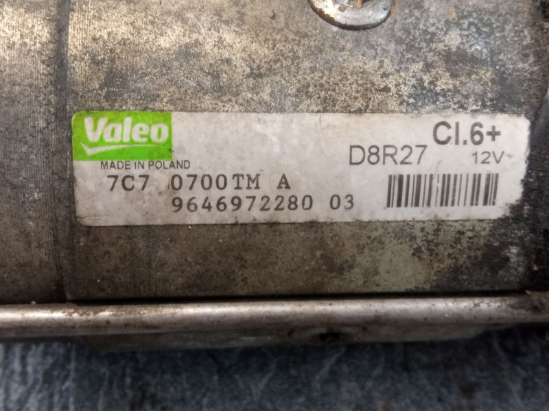 Recambio de motor arranque para peugeot 407 referencia OEM IAM 964697228003  