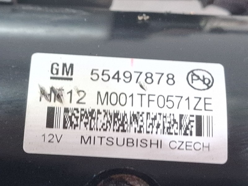 Recambio de motor arranque para opel mokka / mokka x (j13) 1.6 cdti 4x4 (_76) referencia OEM IAM 55497878  