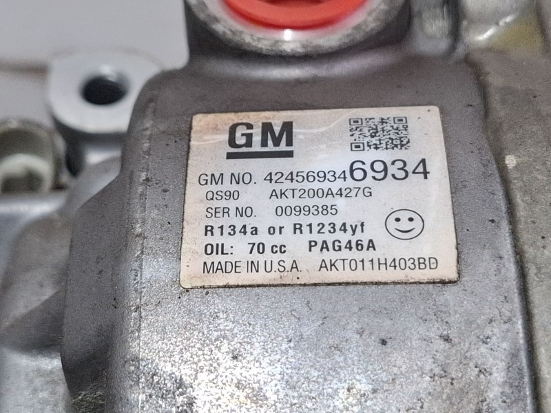 Recambio de compresor aire acondicionado para opel mokka / mokka x (j13) 1.6 cdti 4x4 (_76) referencia OEM IAM 424569346934 / AK