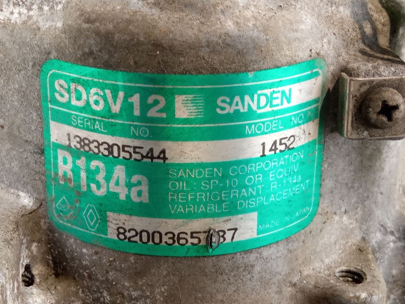 Recambio de compresor aire acondicionado para nissan micra referencia OEM IAM SD6V12  