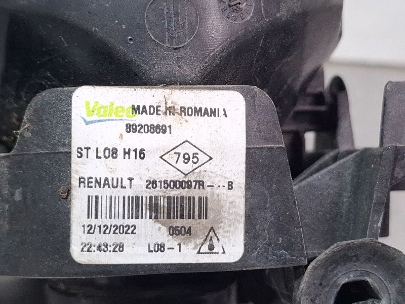 Recambio de faro antiniebla delantero izquierdo para dacia sandero iii 1.0 tce 90 referencia OEM IAM 261500097RB  