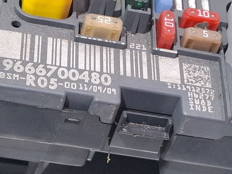 Recambio de centralita bsm para peugeot 308 sw i (4e_, 4h_) 1.6 hdi referencia OEM IAM 9666700480  