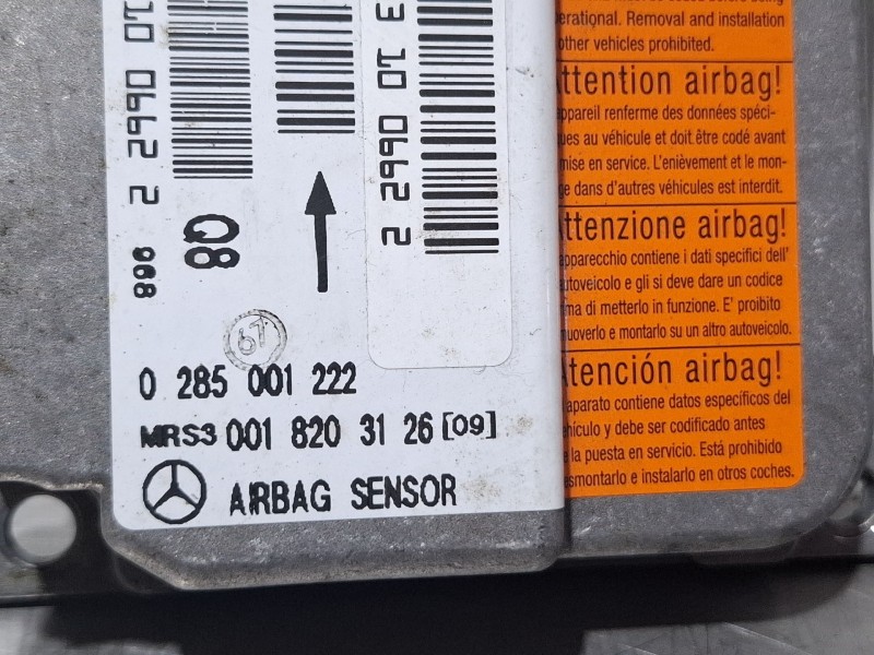Recambio de centralita airbag para daimler chrysler a 170 cdi referencia OEM IAM 0285001222  