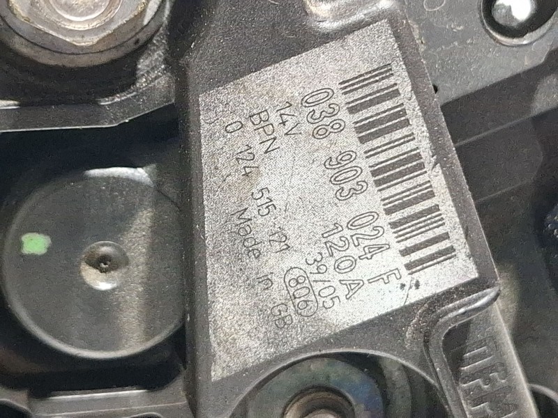 Recambio de alternador para audi a3 (8l1) 1.9 tdi referencia OEM IAM 038903024F / 0124515121  
