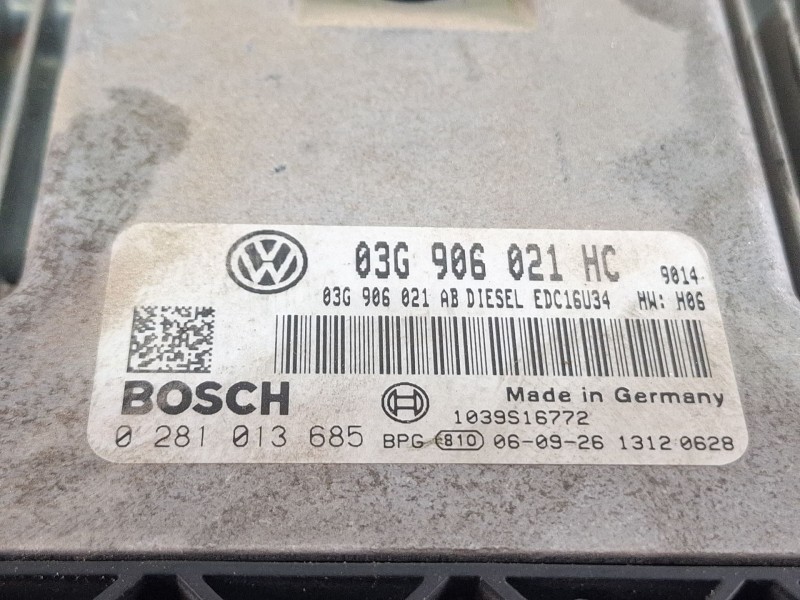 Recambio de centralita motor para volkswagen golf plus v (5m1, 521) 1.9 tdi referencia OEM IAM 03G906021HC / 0281013685  