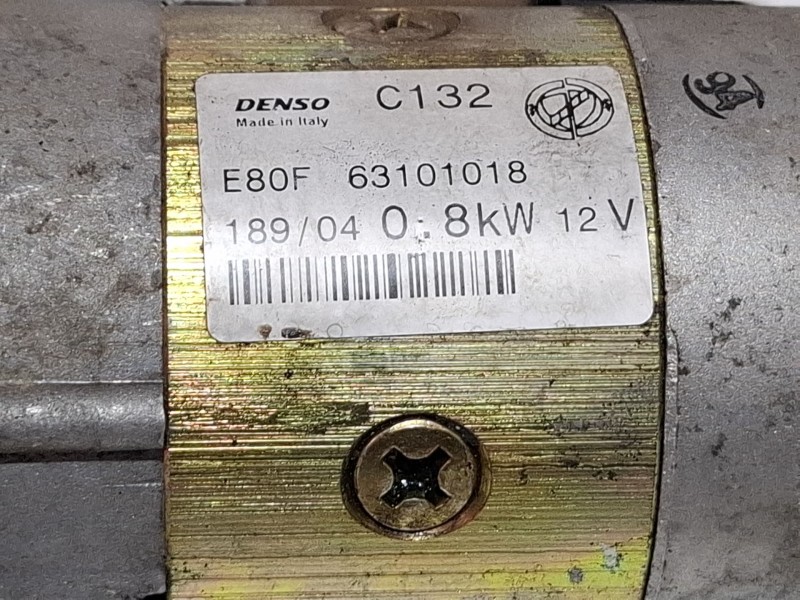Recambio de motor arranque para fiat punto referencia OEM IAM E80F63101018  
