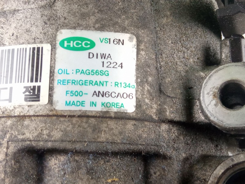 Recambio de compresor aire acondicionado para hyundai i30 referencia OEM IAM f500-AN6CA06  