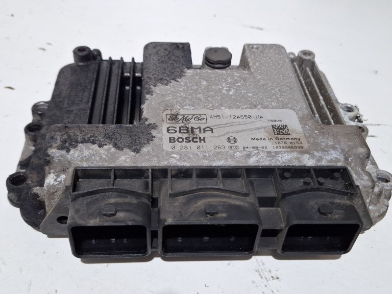 Recambio de centralita motor para ford focus c-max (dm2) 1.6 tdci referencia OEM IAM 0281011263 / 4M5112A650NA  