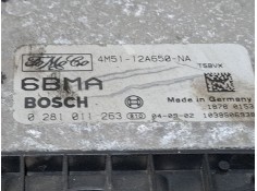 Recambio de centralita motor para ford focus c-max (dm2) 1.6 tdci referencia OEM IAM 0281011263 / 4M5112A650NA   2