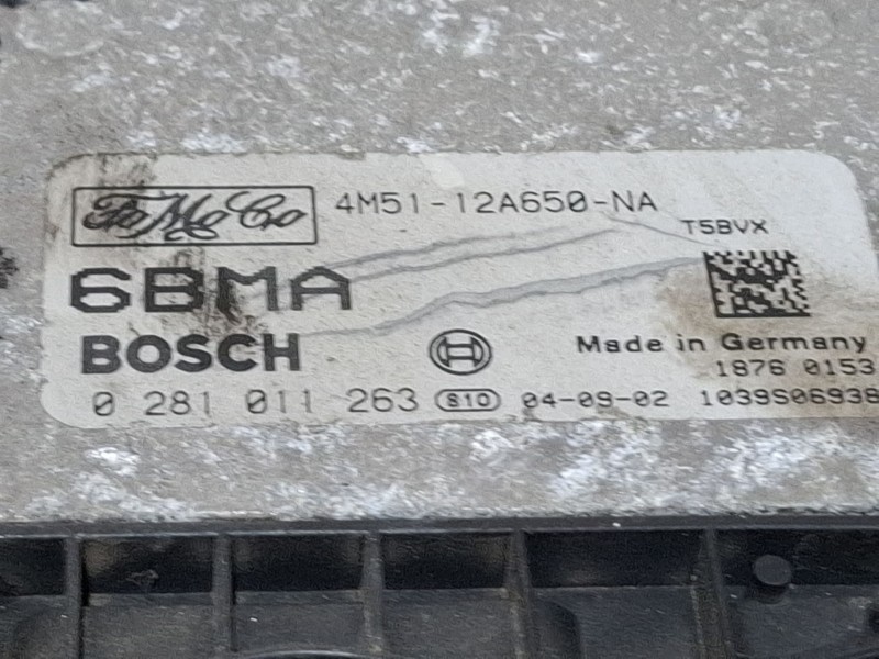Recambio de centralita motor para ford focus c-max (dm2) 1.6 tdci referencia OEM IAM 0281011263 / 4M5112A650NA  
