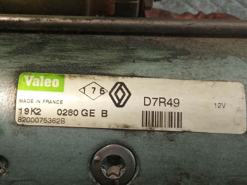 Recambio de motor arranque para renault laguna referencia OEM IAM 8200075362B  