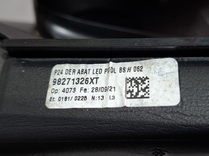 Recambio de espejo retrovisor derecho electrico para peugeot 2008 i (cu_) 1.2 thp 130 / puretech 130 referencia OEM IAM 98271326