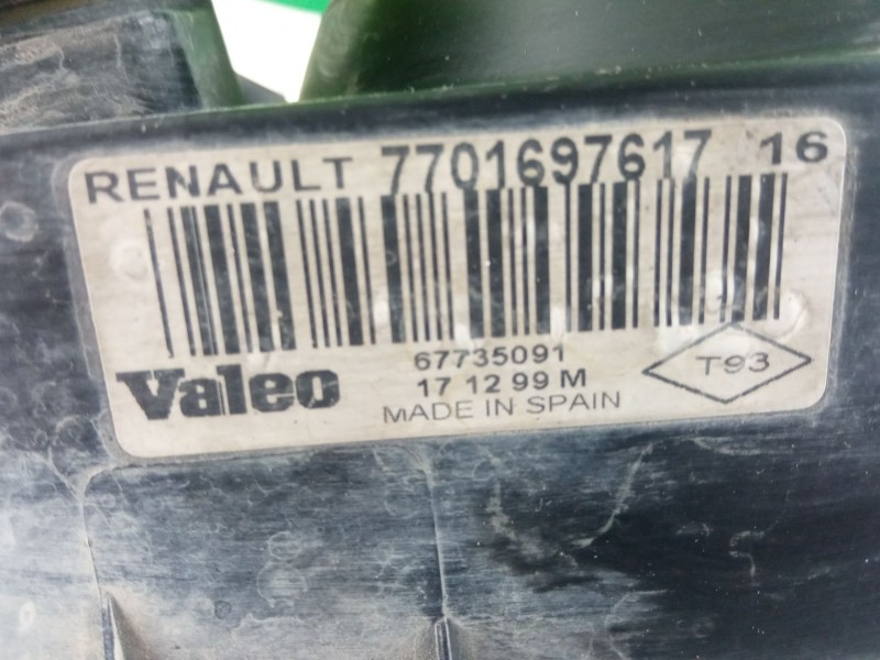 Recambio de faro izquierdo para renault clio referencia OEM IAM   