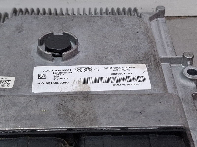 Recambio de centralita motor para peugeot 2008 i (cu_) 1.2 thp 130 / puretech 130 referencia OEM IAM 9821501480 / 9815023380  