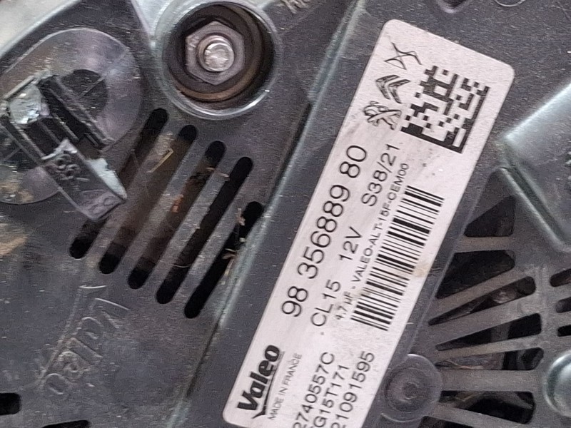 Recambio de alternador para peugeot 2008 i (cu_) 1.2 thp 130 / puretech 130 referencia OEM IAM 9835688980  