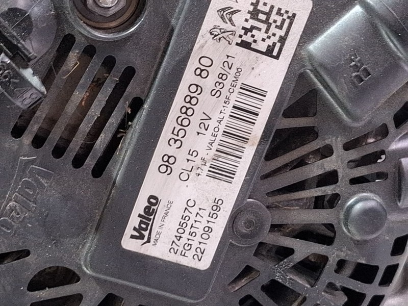 Recambio de alternador para peugeot 2008 i (cu_) 1.2 thp 130 / puretech 130 referencia OEM IAM 9835688980  