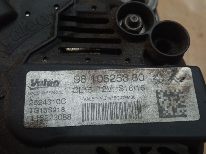 Recambio de alternador para citroën bermul referencia OEM IAM 9810525380  
