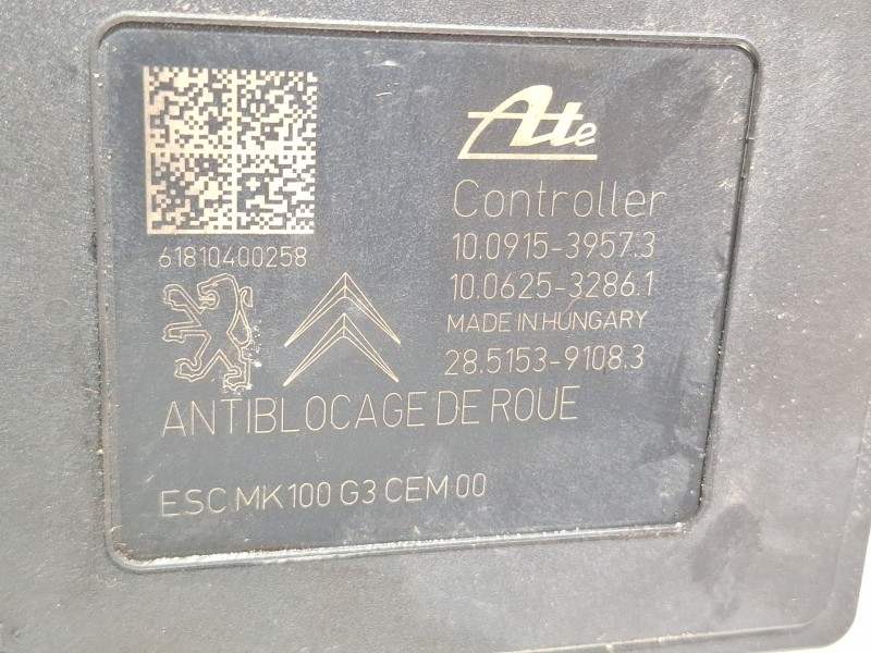 Recambio de modulo abs para citroën ds3 hdi blue referencia OEM IAM 9817031780  