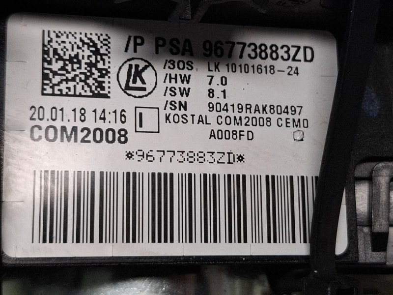 Recambio de mando multifuncion para citroën ds3 hdi blue referencia OEM IAM COM2008 / 96773883ZD  