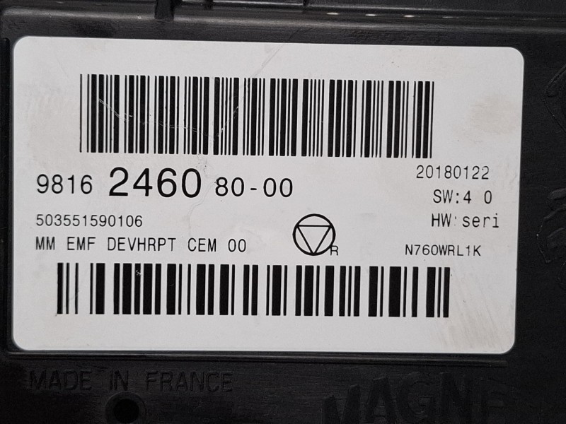 Recambio de pantalla multifuncion para citroën ds3 hdi blue referencia OEM IAM 9816246080  