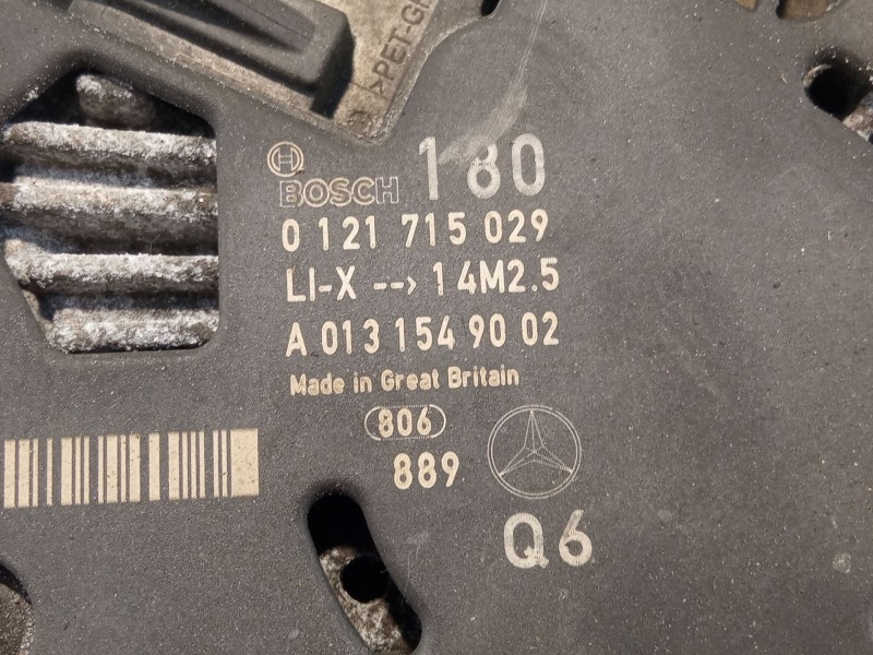 Recambio de alternador para mercedes benz c220 referencia OEM IAM A01315490020121715029  