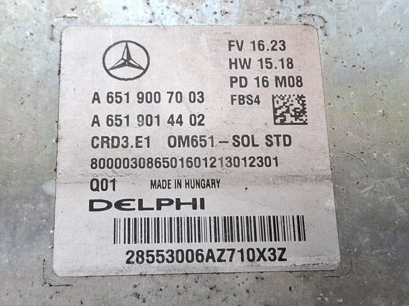 Recambio de centralita motor para mercedes-benz cla 200 d referencia OEM IAM A6519007003 / A6519014402 / 28553006AZ710X3Z  