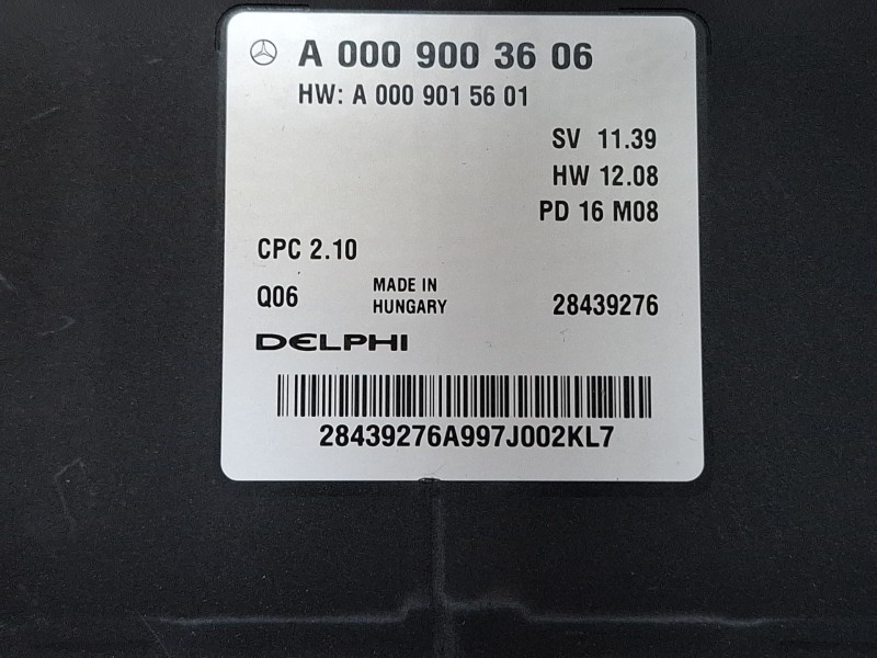 Recambio de modulo electronico para mercedes-benz cla 200 d referencia OEM IAM A0009003606 / A0009015601  
