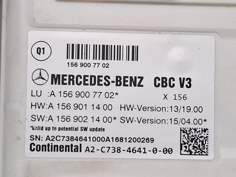 Recambio de modulo electronico para mercedes-benz cla 200 d referencia OEM IAM A1569007702  