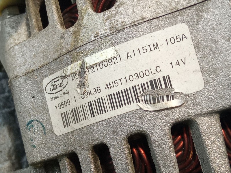 Recambio de alternador para ford focus referencia OEM IAM Q9K3B4MT510300LC  