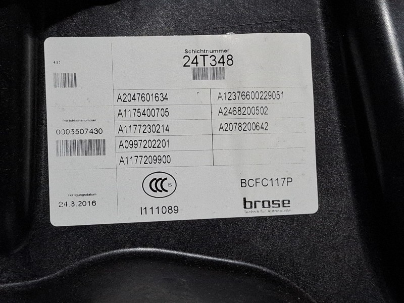 Recambio de elevalunas delantero derecho para mercedes-benz cla 200 d referencia OEM IAM A1175400705  