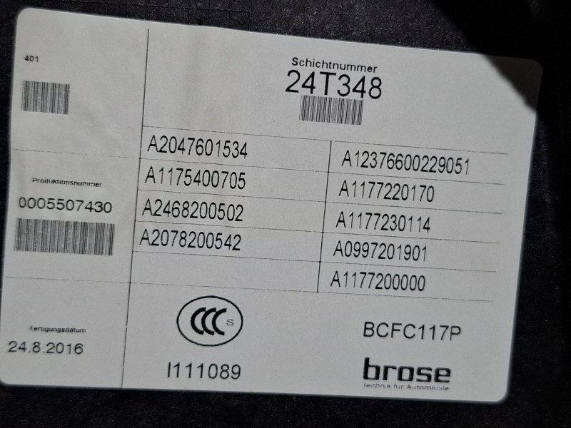 Recambio de elevalunas delantero izquierdo para mercedes-benz cla 200 d referencia OEM IAM A1175400705  