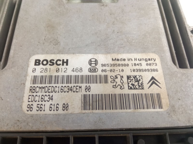 Recambio de centralita motor para citroën xsara picasso referencia OEM IAM 9656161680 0281012468 