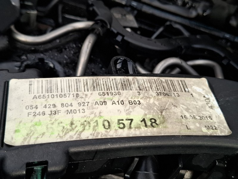 Recambio de motor completo para mercedes-benz cla 200 d referencia OEM IAM 651930  