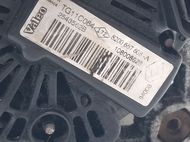 Recambio de alternador para nissan note referencia OEM IAM 8200667608A / TG11C064  