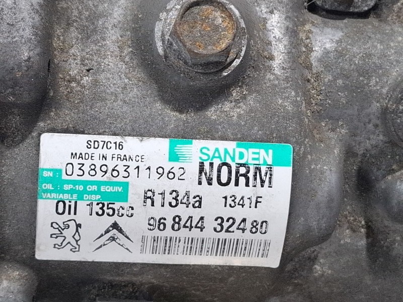 Recambio de compresor aire acondicionado para citroën c4 picasso referencia OEM IAM 9684432480  