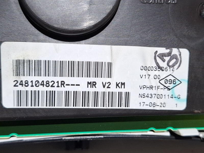 Recambio de cuenta kilometros para dacia lodgy (js_) 1.5 blue dci 115 (jsjt) referencia OEM IAM 248104821R  