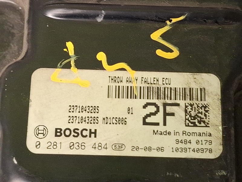 Recambio de centralita motor para dacia lodgy (js_) 1.5 blue dci 115 (jsjt) referencia OEM IAM 0281036484  