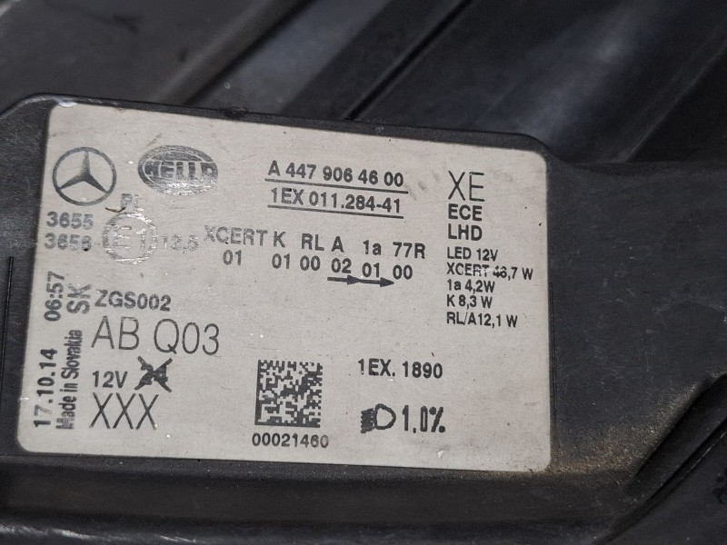 Recambio de faro delantero izquierdo para mercedes-benz vito referencia OEM IAM A4479064600 / 1EX011284-41  