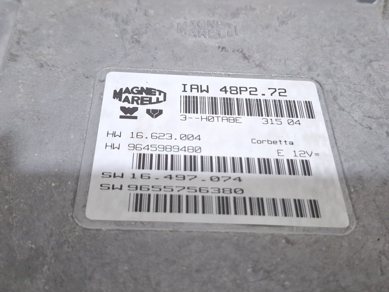 Recambio de centralita motor para citroën c3 referencia OEM IAM 9645989480 / 9655756380  