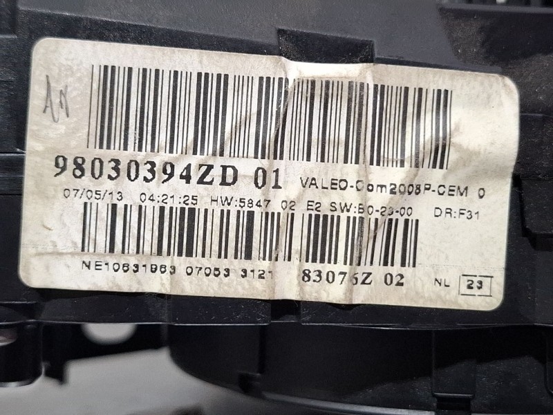 Recambio de mando luces para peugeot 208 referencia OEM IAM 98030394zd  