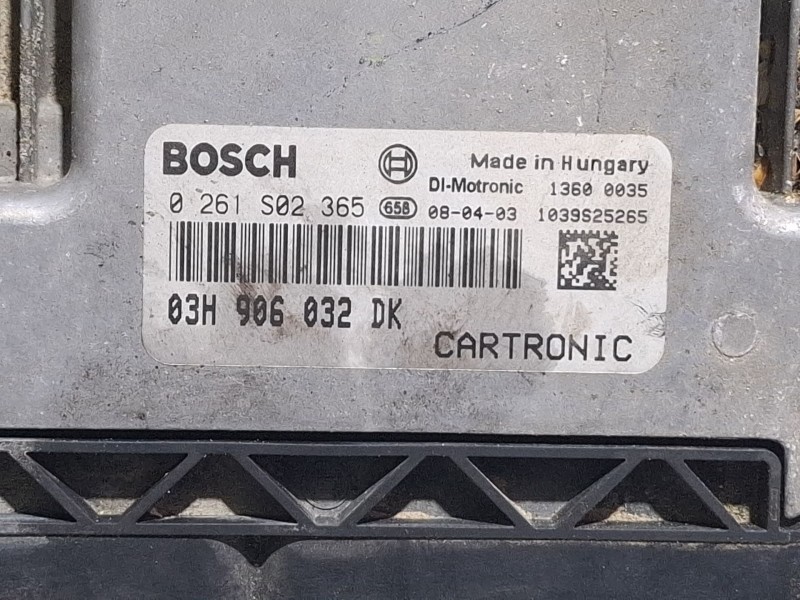 Recambio de centralita motor para porsche cayenne (9pa) 3.6 referencia OEM IAM 03H906032DK / 0261S02365  