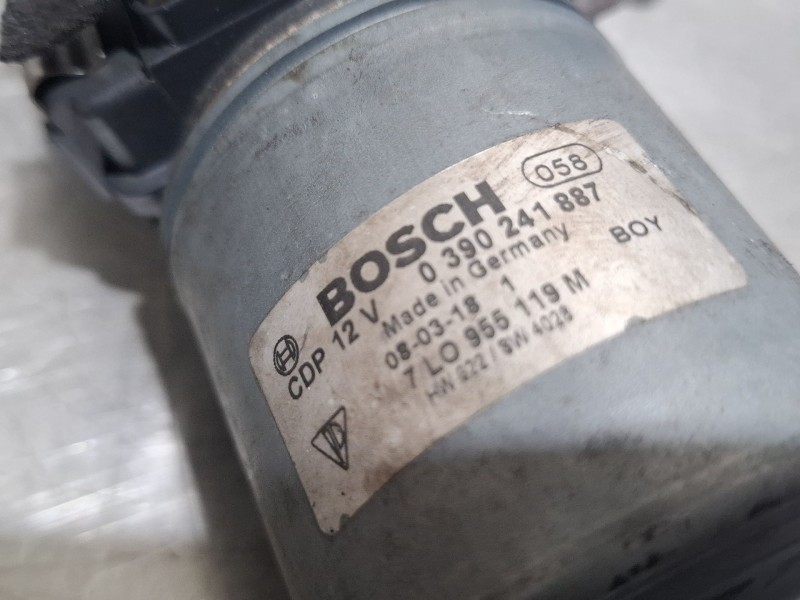 Recambio de motor limpiaparabrisas delantero para porsche cayenne (9pa) 3.6 referencia OEM IAM 7LO955119M / 0390241887  