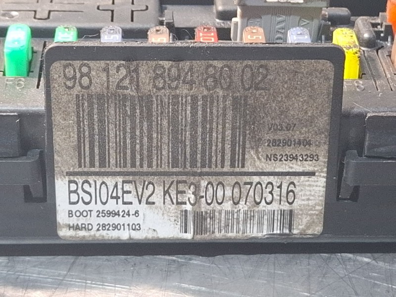Recambio de centralita bsi para citroën berlingo referencia OEM IAM 981218948002  