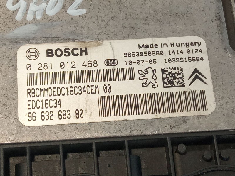 Recambio de centralita motor para citroën xsara picasso referencia OEM IAM 0281012468  