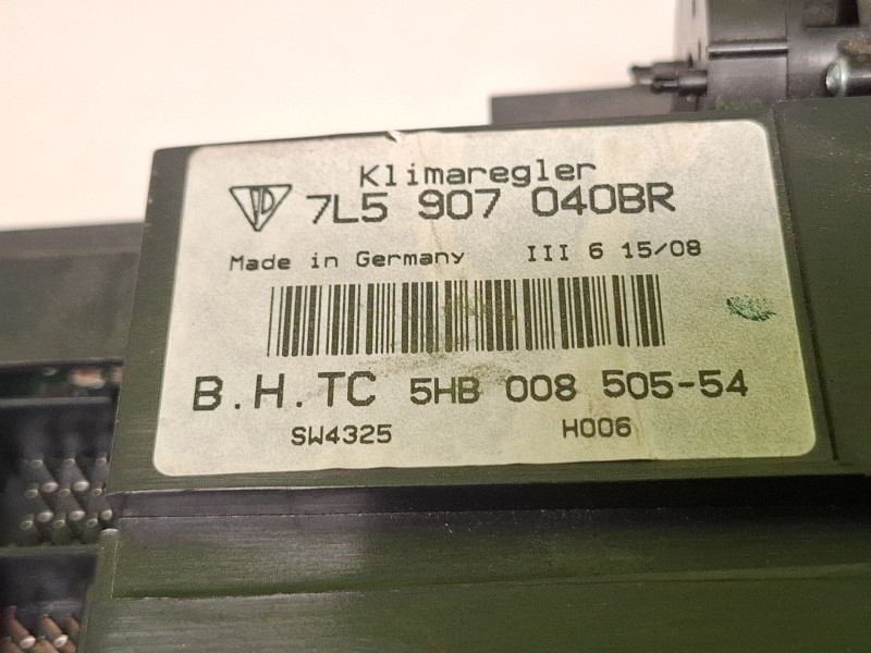 Recambio de mando climatizador para porsche cayenne (9pa) 3.6 referencia OEM IAM 7L5907040BR  